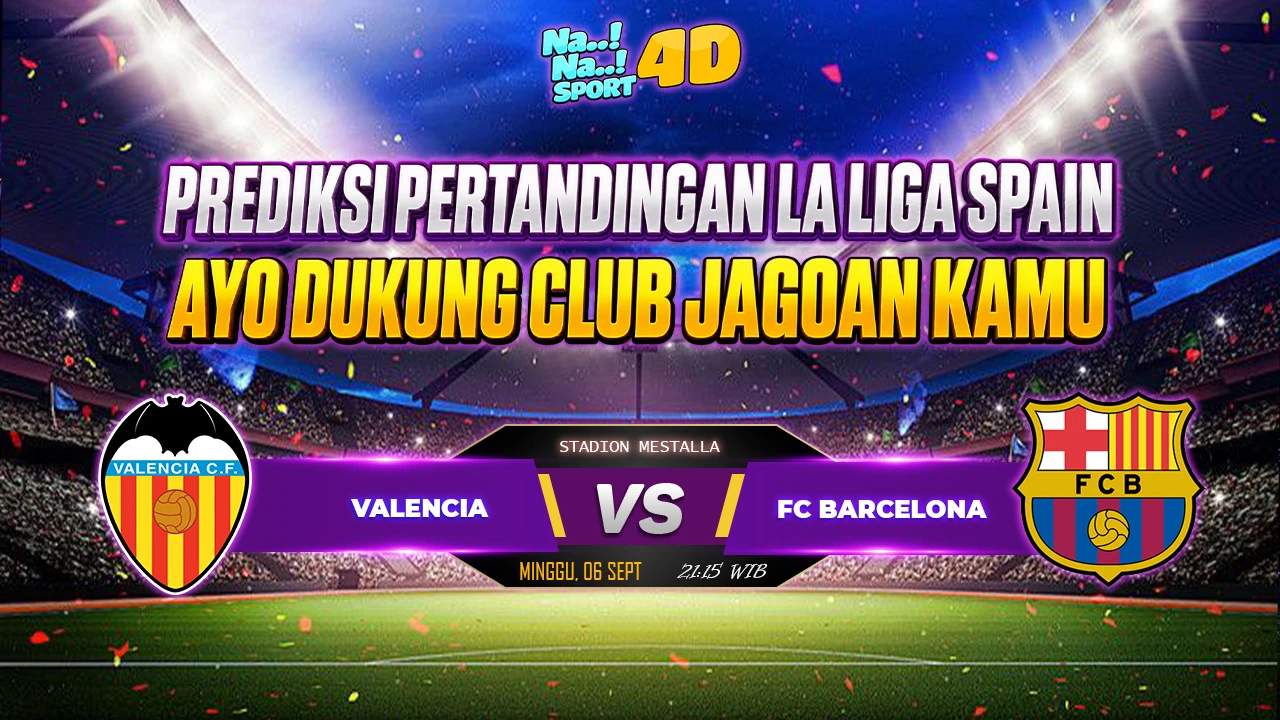Prediksi Skor pertandingan  LA LIGA SPAIN  ( Valencia   VS FC Barcelona )